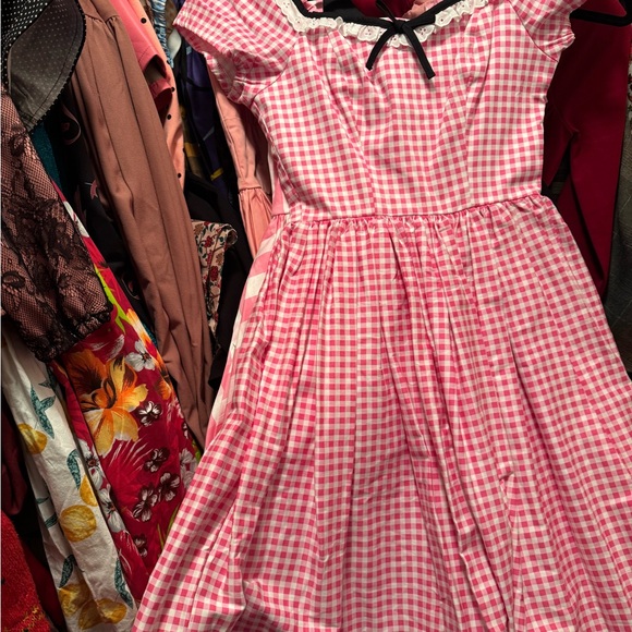 Vixen by Micheline Pitt Pink Bardot Swing - Picture 2 of 4